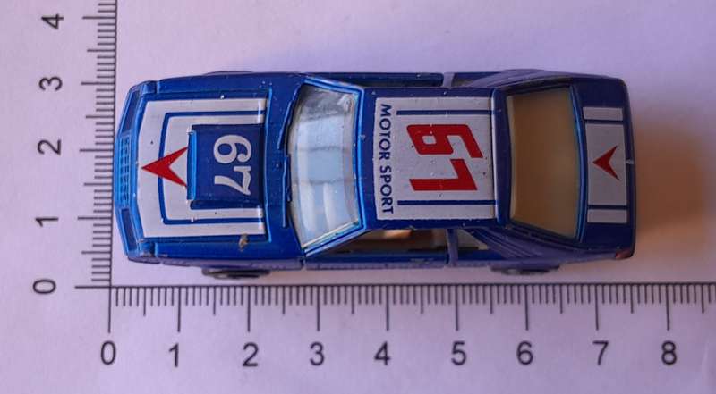 1980's Yatming Die Cast Ford Mustang Cobra.  No 1067.  Opening Doors.