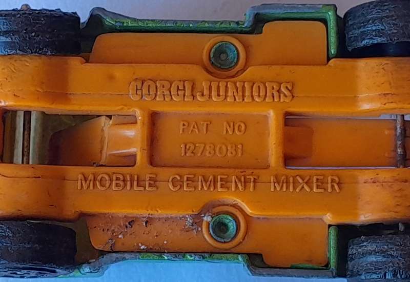 1970's Corgi Juniors Mobile Cement Mixer (for spares and repairs).