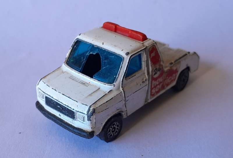 1980's Corgi Ford Transit Wrecker (for spares and repairs).