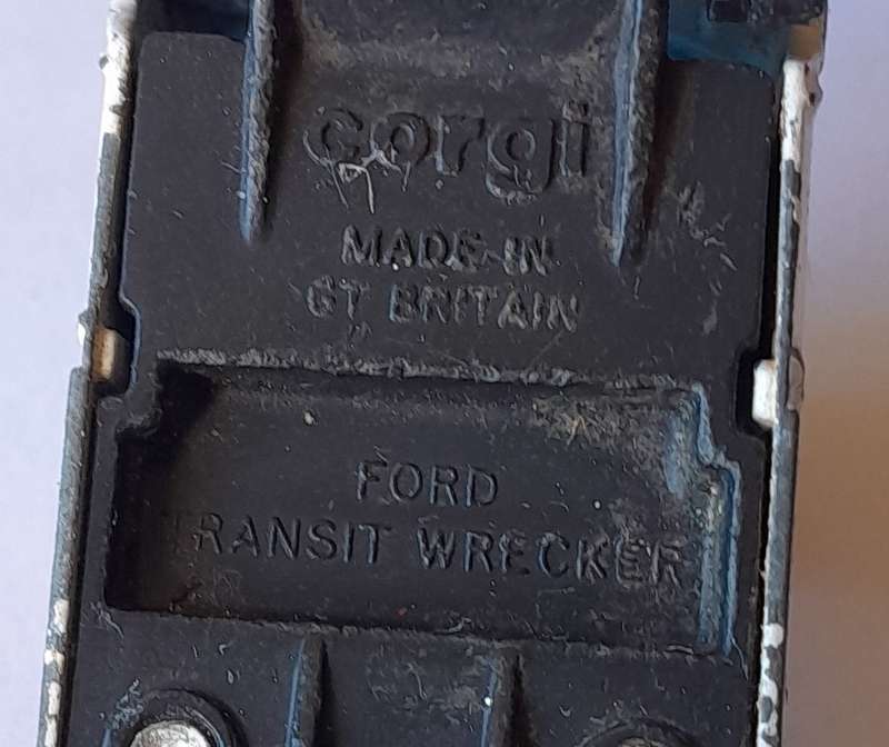 1980's Corgi Ford Transit Wrecker (for spares and repairs).