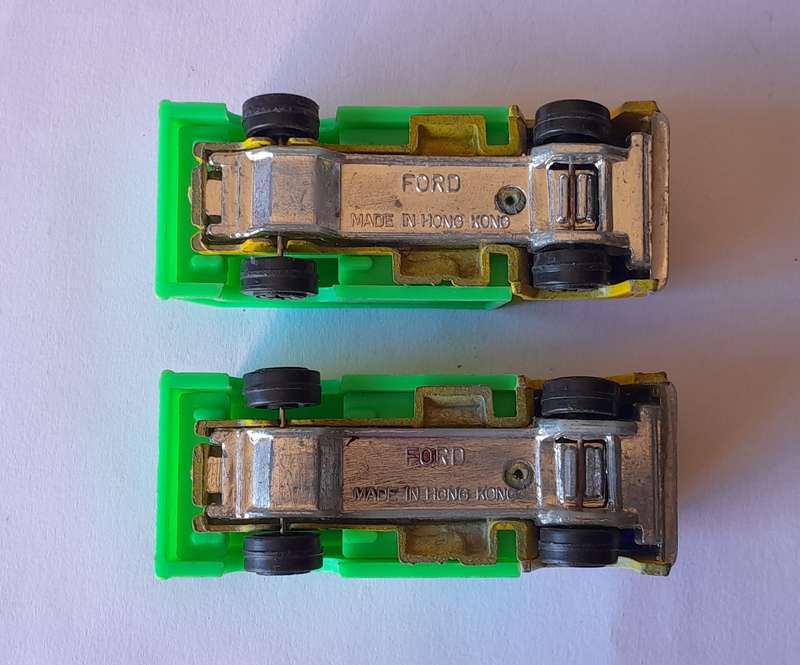 Vintage Pair Die Cast and Plastic Ford "Sprite" Trucks.
