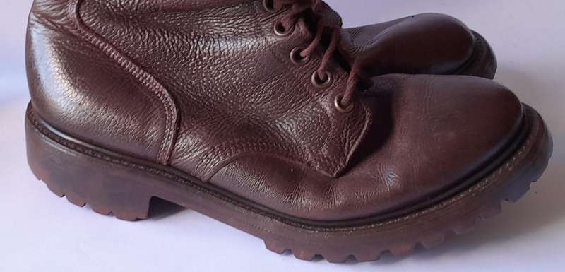 1981 Pair SADF Border War Leather Boots by Bagshaw.  Size 8.