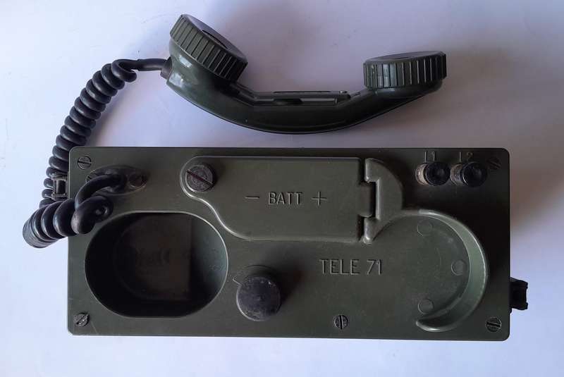 SADF Border War Tele 71 Field Telephone (1 of 2).  Untested.