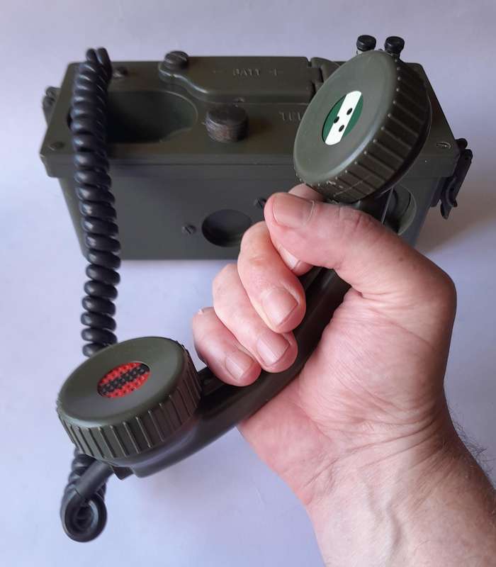SADF Border War Tele 71 Field Telephone (1 of 2).  Untested.