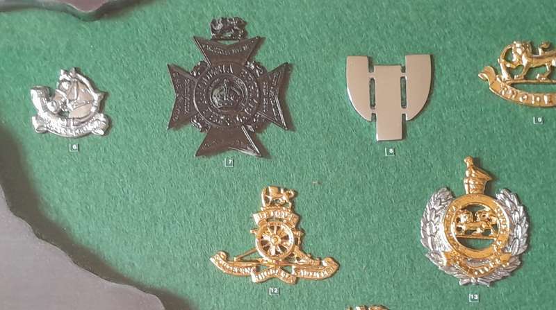Rhodesian Army Collector's Badge Set in Cabinet.  Ltd Edition. No. 469/1000.