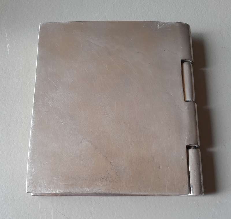 Vintage Carroll Boyes (1954-2019) Metal Notebook Holder.  Stamped.