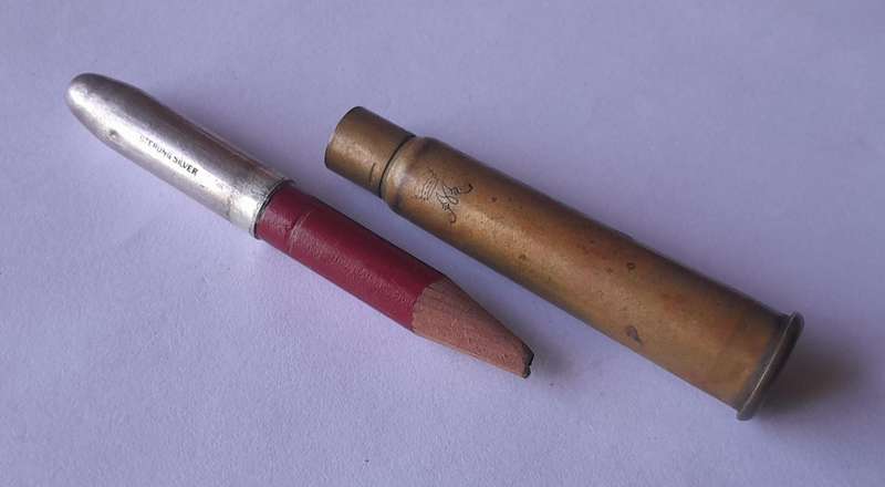 WW1 Princess Mary Christmas 1914 Gift Fund Silver Top Bullet Pencil.