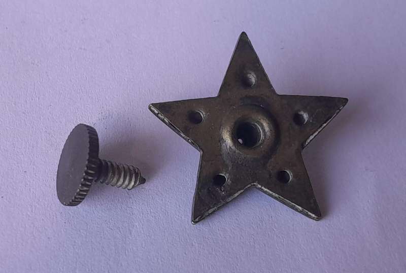 WW1 Senior Officer Rank Star.  Back Screw Intact.