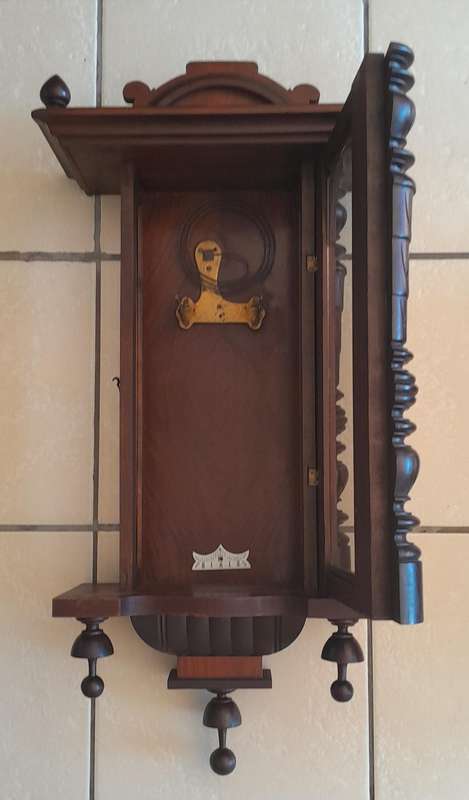 Antique Gustav Becker Mahogany Cased Wall Clock. 84 x 41cm. Please See Description.