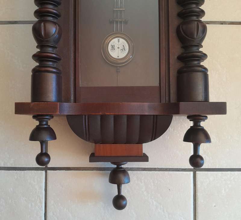 Antique Gustav Becker Mahogany Cased Wall Clock. 84 x 41cm. Please See Description.
