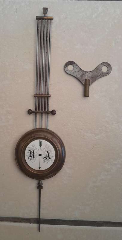 Antique Gustav Becker Mahogany Cased Wall Clock. 84 x 41cm. Please See Description.