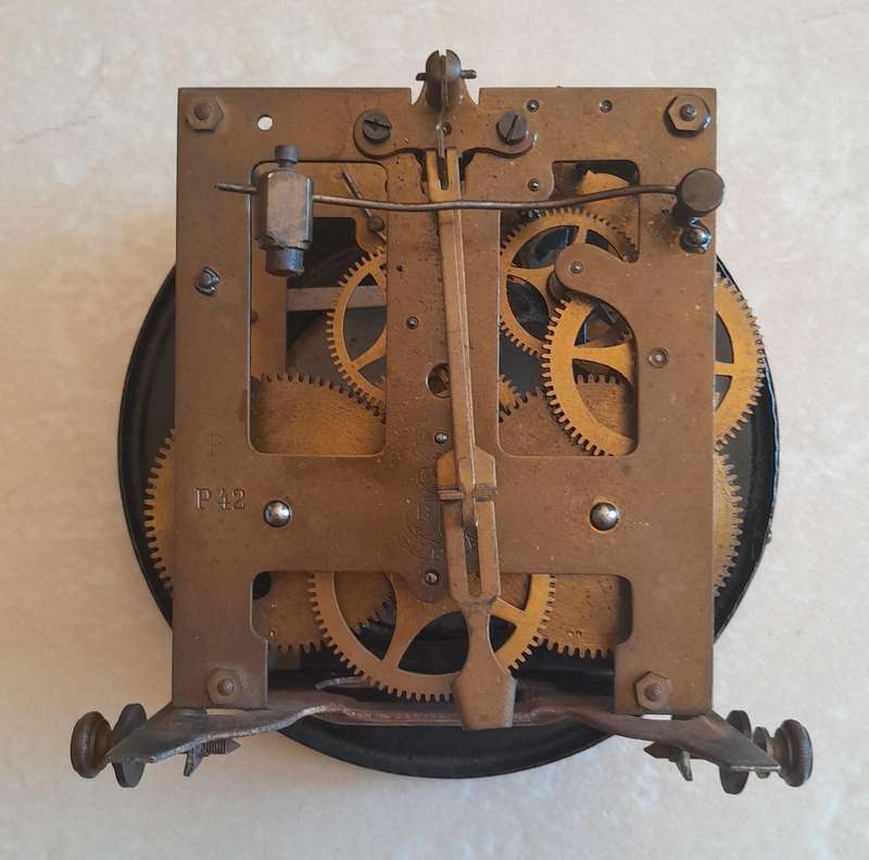 Antique Gustav Becker Mahogany Cased Wall Clock. 84 x 41cm. Please See Description.