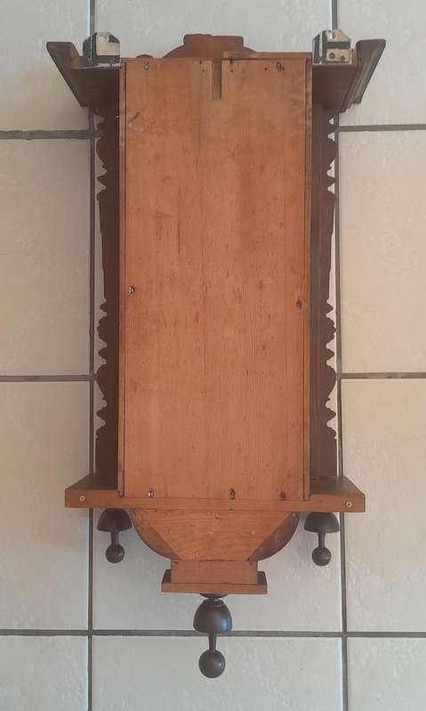 Antique Gustav Becker Mahogany Cased Wall Clock. 84 x 41cm. Please See Description.