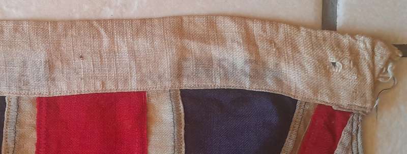 WW1-WW2 Era New Zealand Cotton Flag. Stamped "ENSIGN". 1.32 x 65cm
