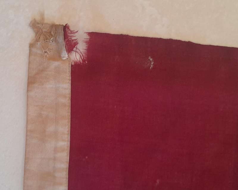WW1-WW2 Era British Royal Standard Cotton Flag. Barnes & Co. London. 1.36m x 70cm.