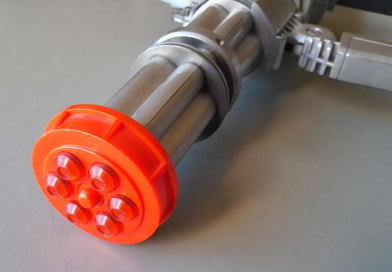 Vintage Tootsietoy  F/X Devastator Doom Electronic Chain Gun.  51cm.  Untested.