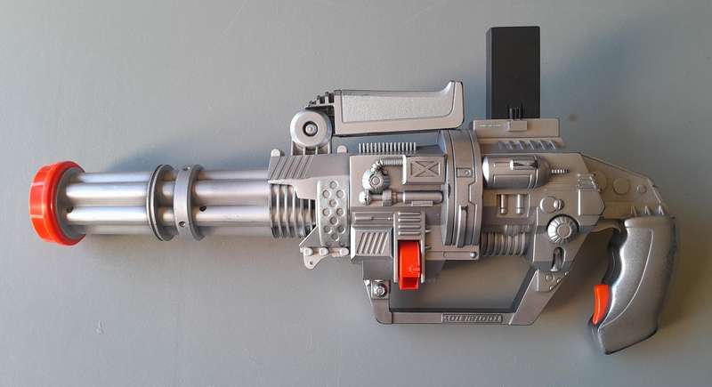 Vintage Tootsietoy  F/X Devastator Doom Electronic Chain Gun.  51cm.  Untested.