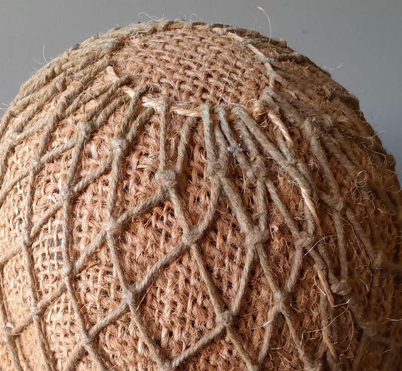 1970 SADF Border War Staaldak Helmet with Full Bush Camo and Inner.  C.J. Fuchs Ltd.