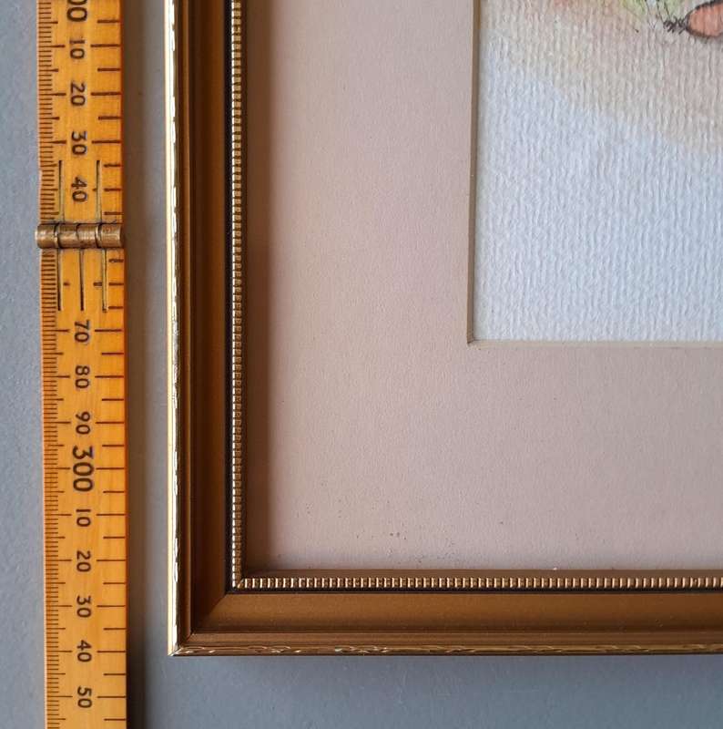 SA Artist Elize Heyneke Framed Watercolour.  "Aloes".  Signed and Dated.  47.5 x 33cm