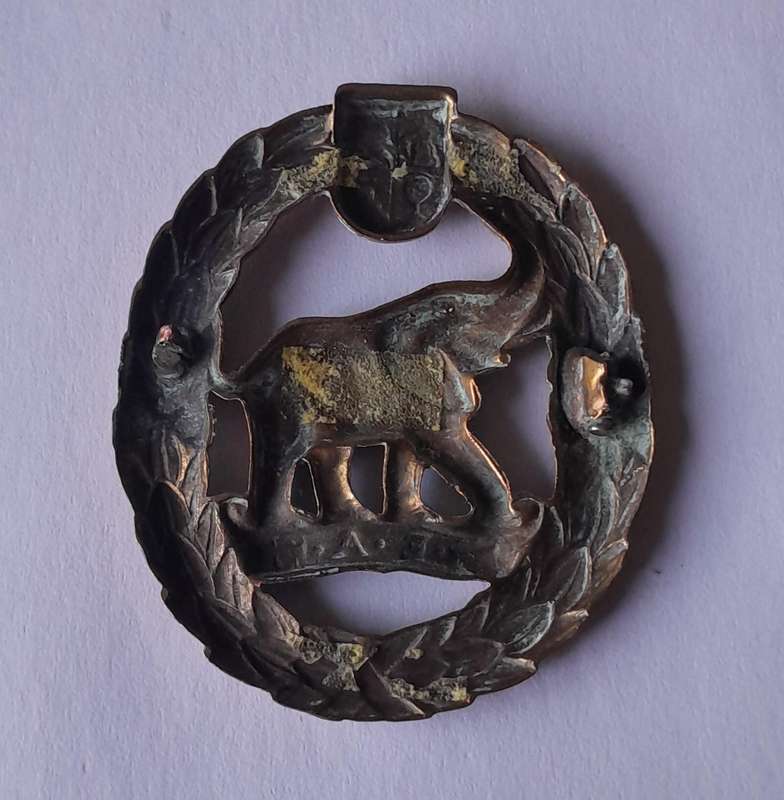 WW2 SA Native Military Corps Cap Badge.  No Lugs.