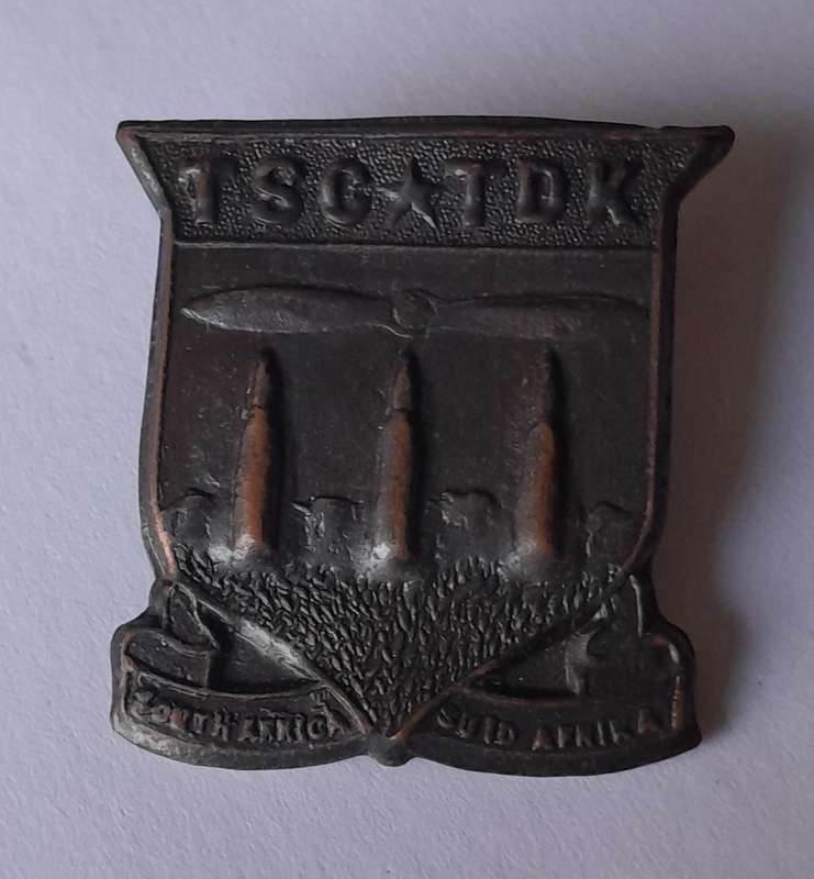 WW2 SA Army 1940 - 1942 Technical Services Corps Badge.  1 Lug Intact.