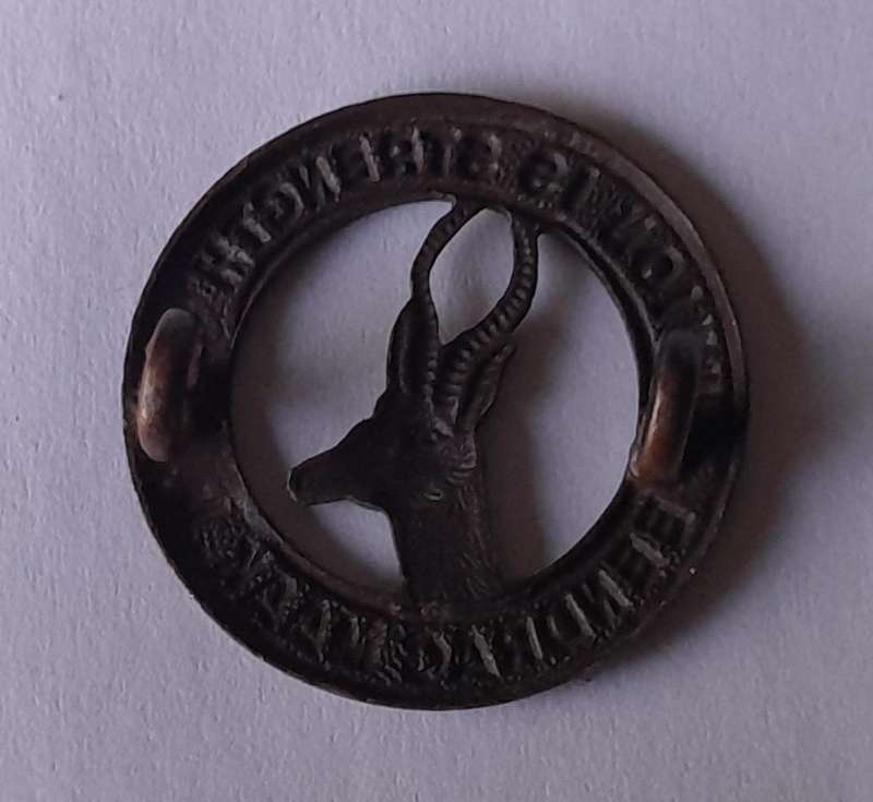 WW2 SA Infantry Collar Badge.  Lugs Intact.