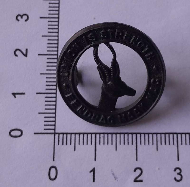 WW2 SA Infantry Collar Badge.  Lugs Intact.