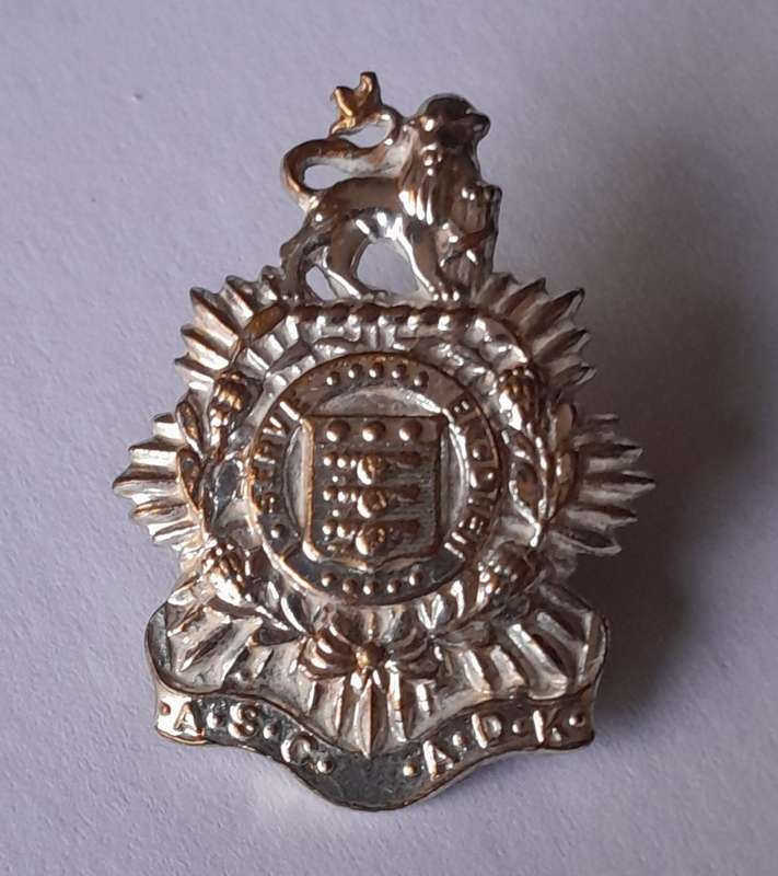 SA Army Service Corps ASC / ADK Badge.  Pins Intact.