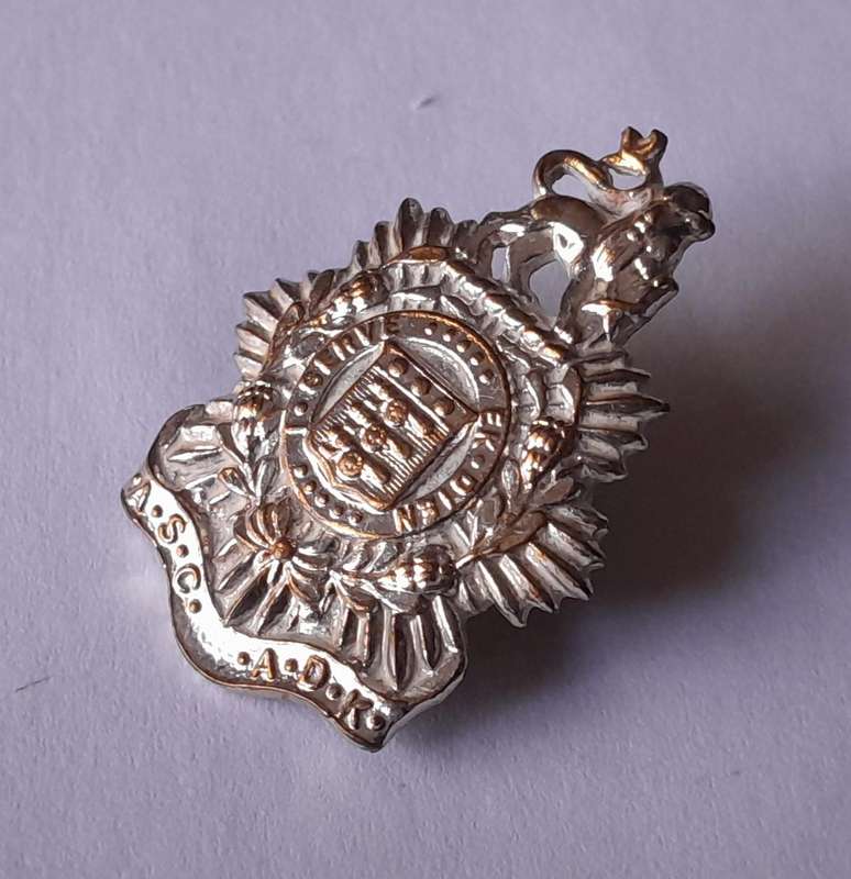 SA Army Service Corps ASC / ADK Badge.  Pins Intact.