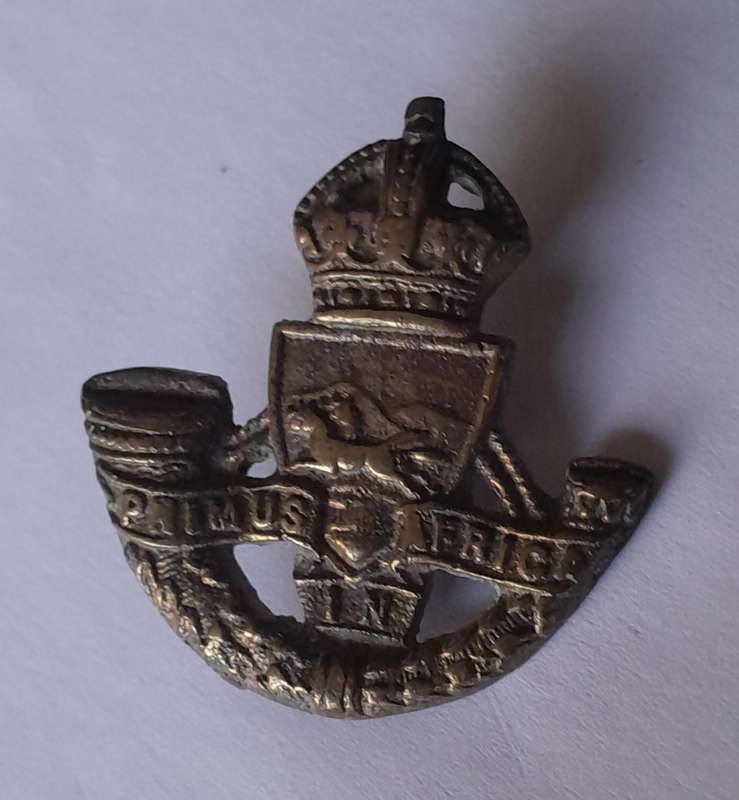 Early SA Army Durban Light Infantry Badge.  Replaced Pin.
