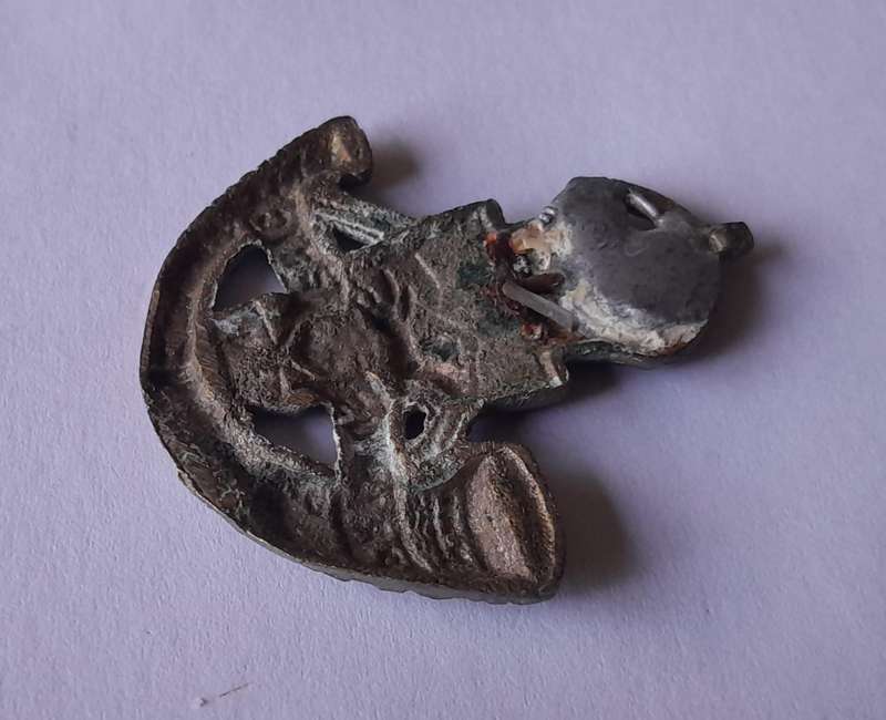 Early SA Army Durban Light Infantry Badge.  Replaced Pin.