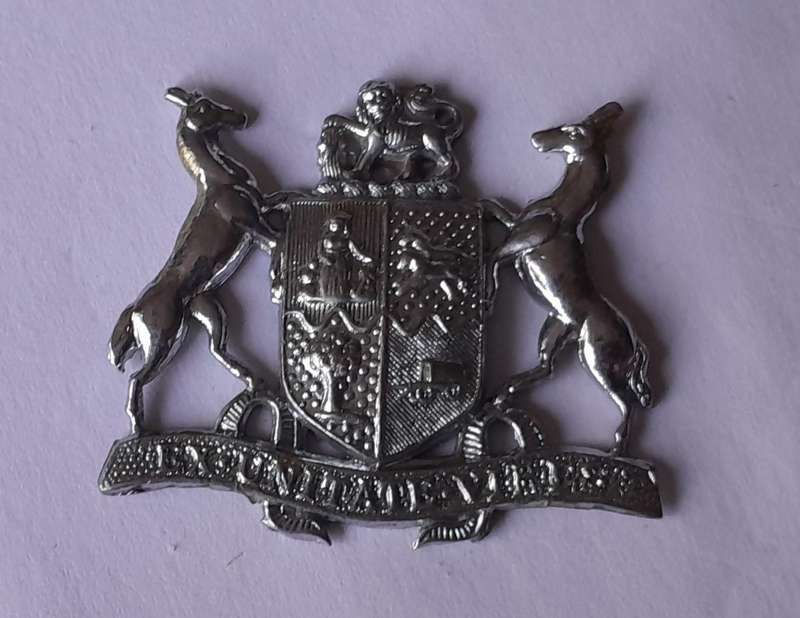 SADF Warrant Officer 2 Chromed Badge.  No Pins.