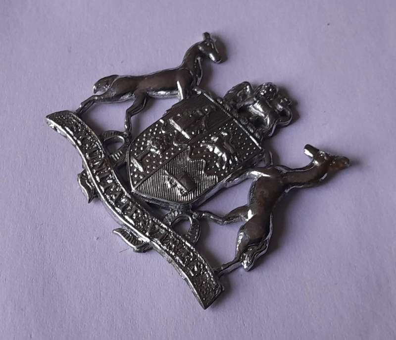 SADF Warrant Officer 2 Chromed Badge.  No Pins.