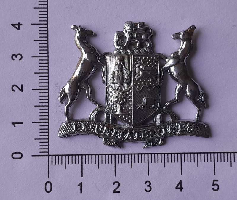 SADF Warrant Officer 2 Chromed Badge.  No Pins.