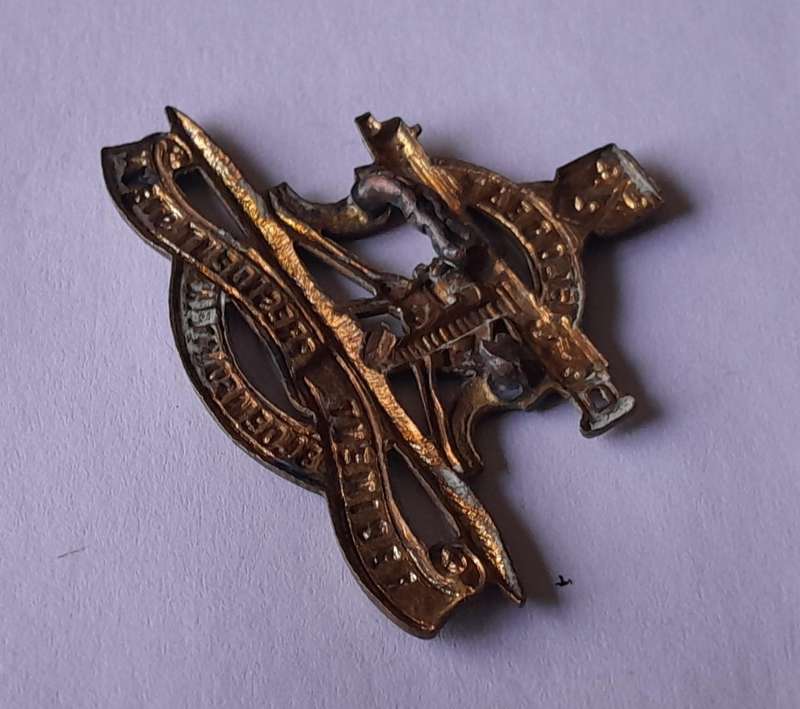 Early Regiment President Steyn Badge.  1 Compressed Lug Intact.