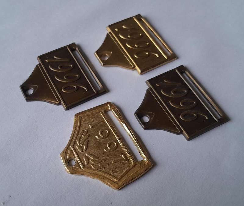 Collection of SADF Shooting Medal Date Hangers.  1996/1997.
