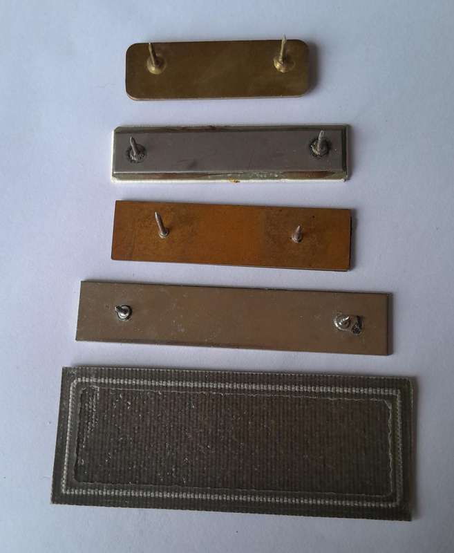 Collection of SADF "Gouws" Name Tags.  All Pins Intact.