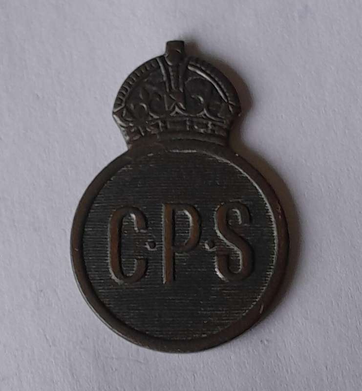 WW2 SA Civil Protection Services Numbered Badge.  No Clasp.
