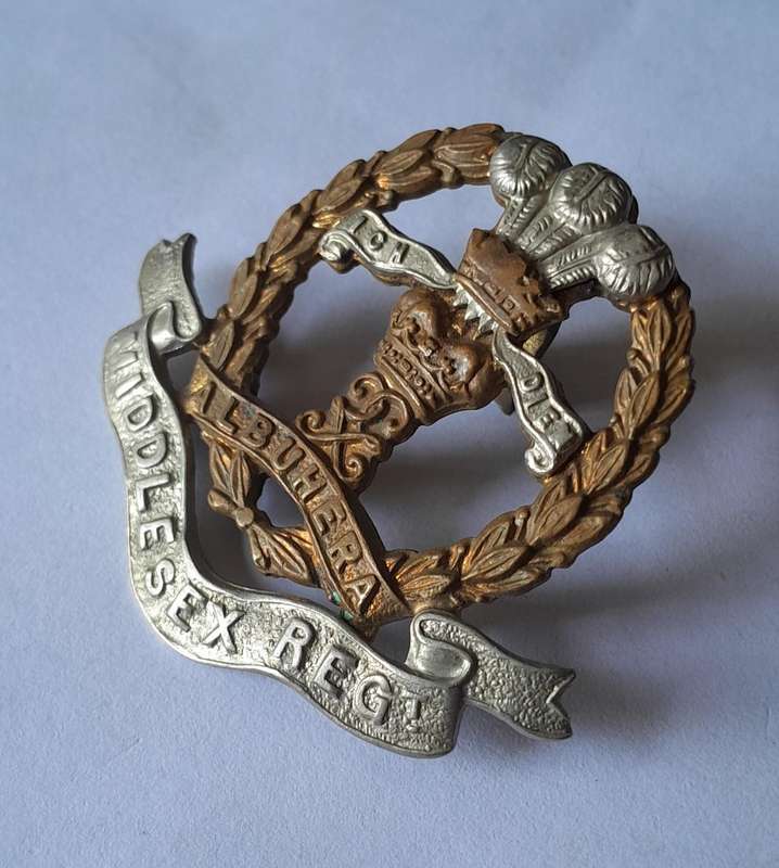 Early Middlesex Regiment Cap Badge.  No Slider.