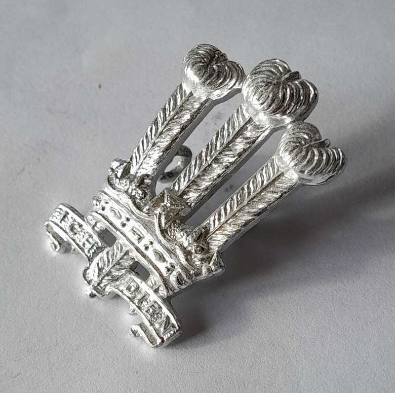 Welsh Brigade Anodised Aliminium Badge.  Lugs Intact.