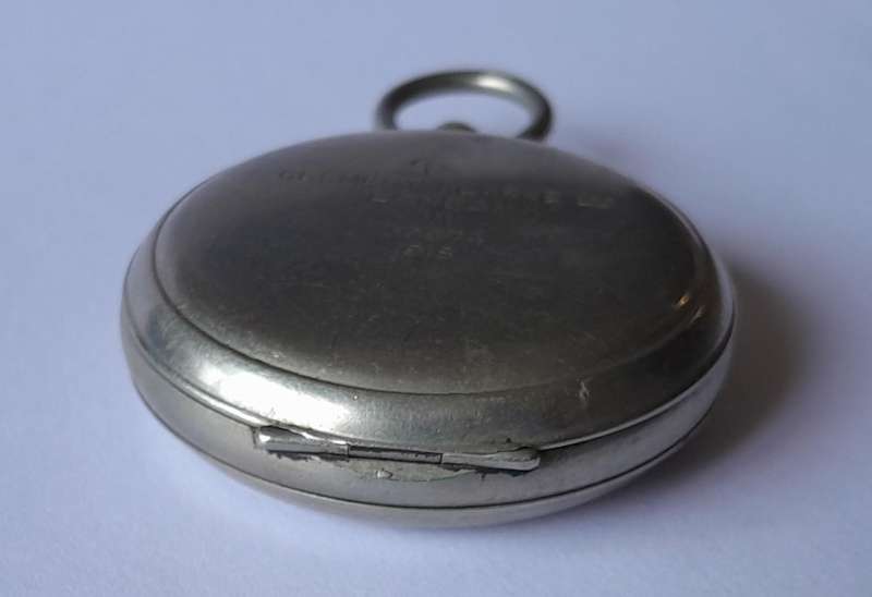 WW1 1918 Officer's Aviation Pocket Compass. Clement Clarke Ltd, London. Working.