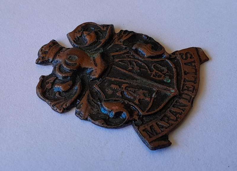 Rare Vintage Rhodesian "Marandellas" Metal Badge.