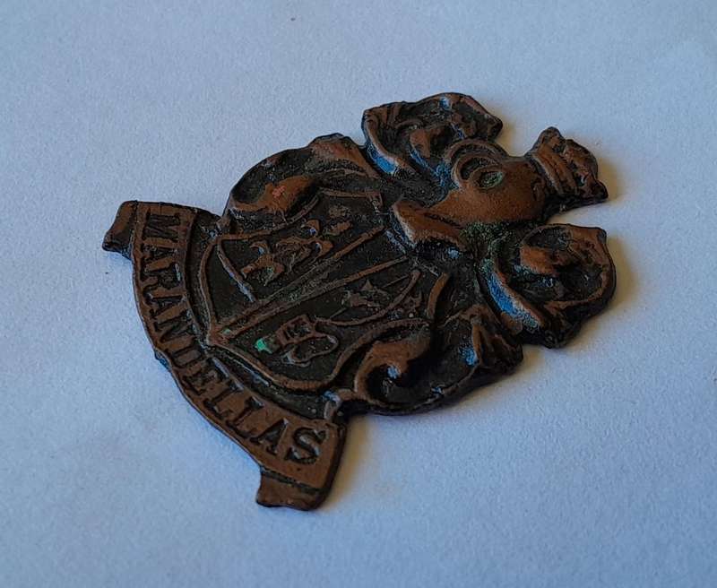 Rare Vintage Rhodesian "Marandellas" Metal Badge.