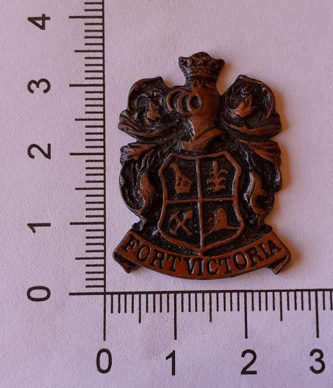 Rare Vintage Rhodesian "Fort Victoria" Metal Badge.