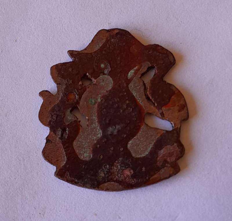 Rare Vintage Rhodesian "Que Que" Metal Badge.