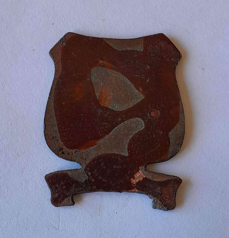 Rare Vintage Rhodesian "Triangle" Metal Badge.