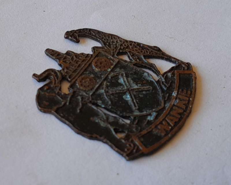 Rare Vintage Rhodesian "Wankie" Metal Badge.