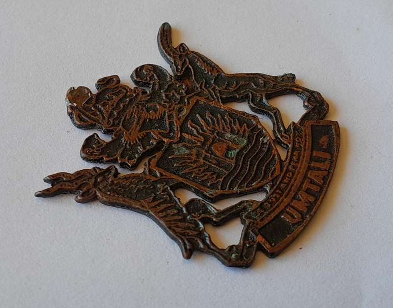 Rare Vintage Rhodesian "Umtali" Metal Badge.