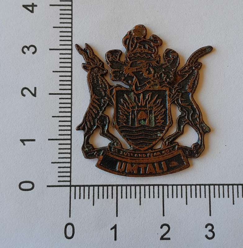 Rare Vintage Rhodesian "Umtali" Metal Badge.