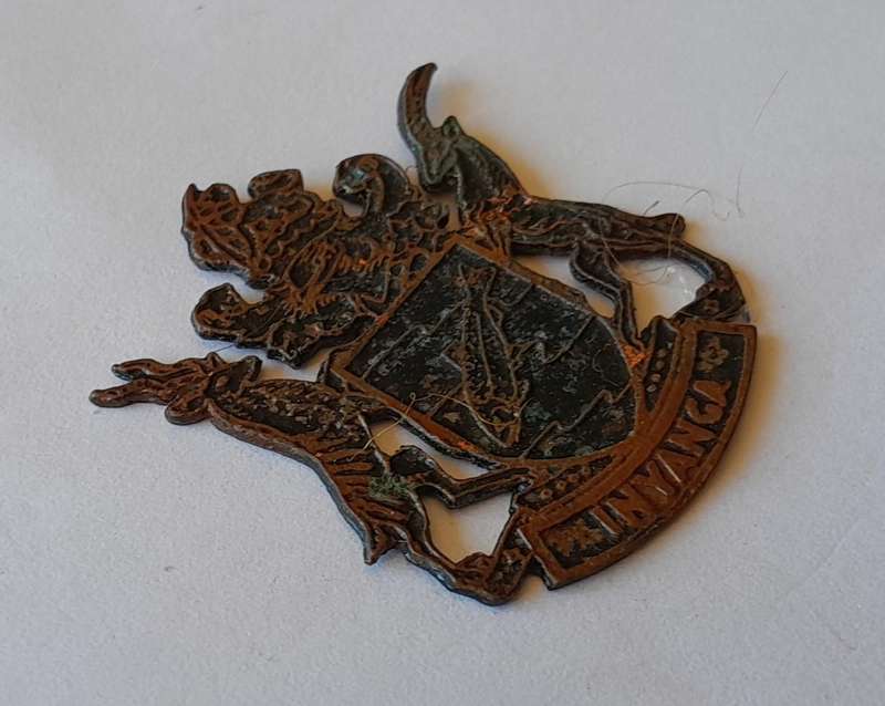 Rare Vintage Rhodesian "Inyanga" Metal Badge.
